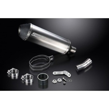 Delkevic slip-on kit X-Oval Titanium 343mm - Street Triple 675 (2013-2016)