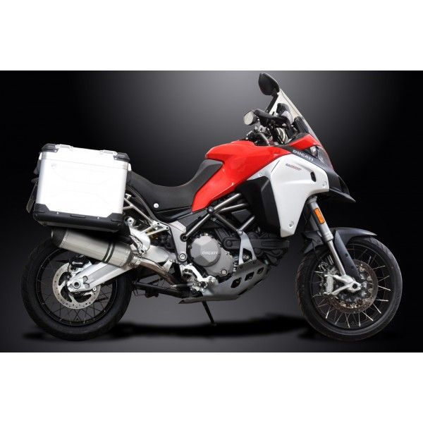 Delkevic slip-on kit X-Oval Titanium 343mm - MULTISTRADA 1200 ENDURO (2016-2018)