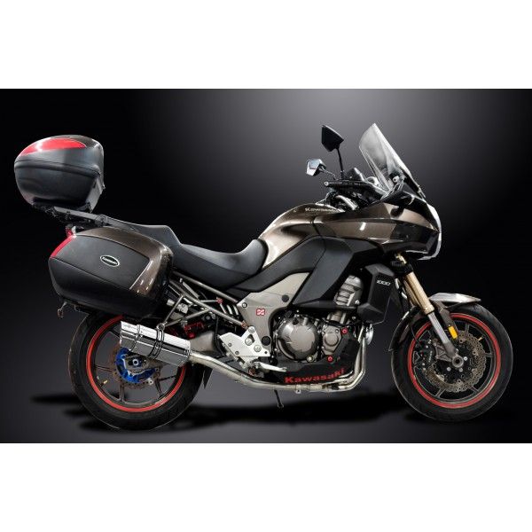 Delkevic volledig systeem Round RVS 200mm - VERSYS 1000 10-14