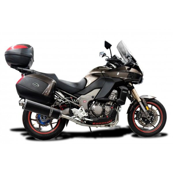 Delkevic volledig systeem Oval Carbon 450mm - VERSYS 1000 10-14