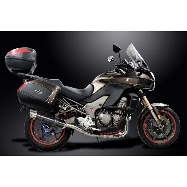 Delkevic volledig systeem Round Carbon 350mm - VERSYS 1000 10-14