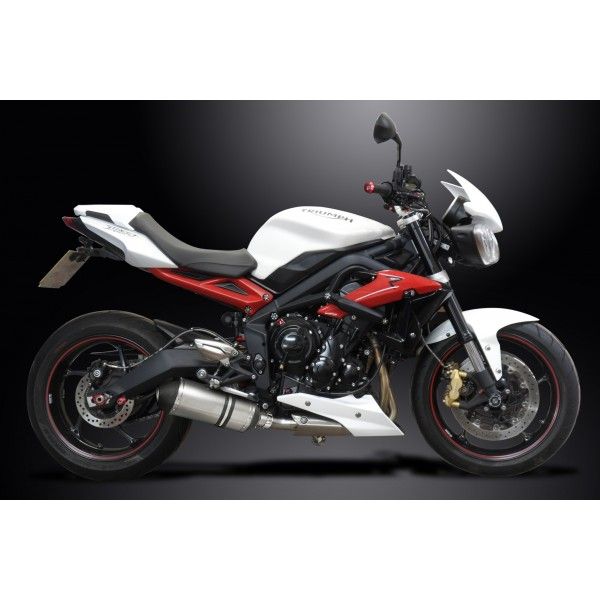 Delkevic slip-on kit X-Oval Titanium 260mm - Street Triple 675 (2013-2016)