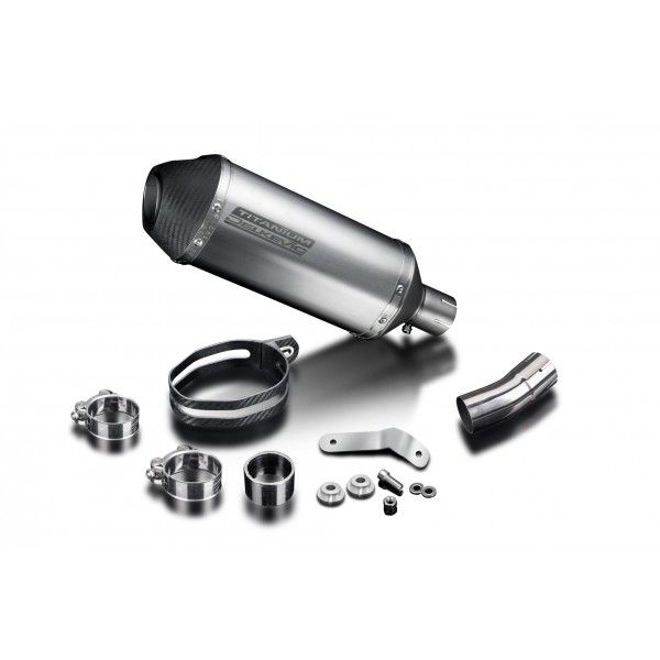 Delkevic slip-on kit X-Oval Titanium 260mm - Street Triple 675 (2013-2016)