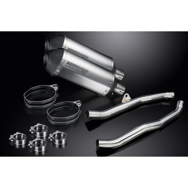 Delkevic slip-on kit X-Oval Titanium 260mm - ZZR1400/ZX14 (2008-2011)