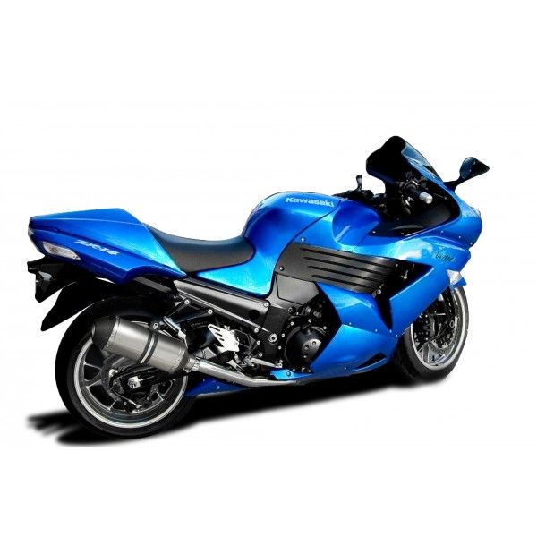 Delkevic slip-on kit X-Oval Titanium 260mm - ZZR1400/ZX14 (2008-2011)