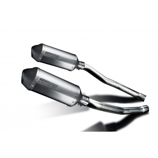 Delkevic slip-on kit X-Oval Titanium 260mm - ZZR1400/ZX14 (2008-2011)
