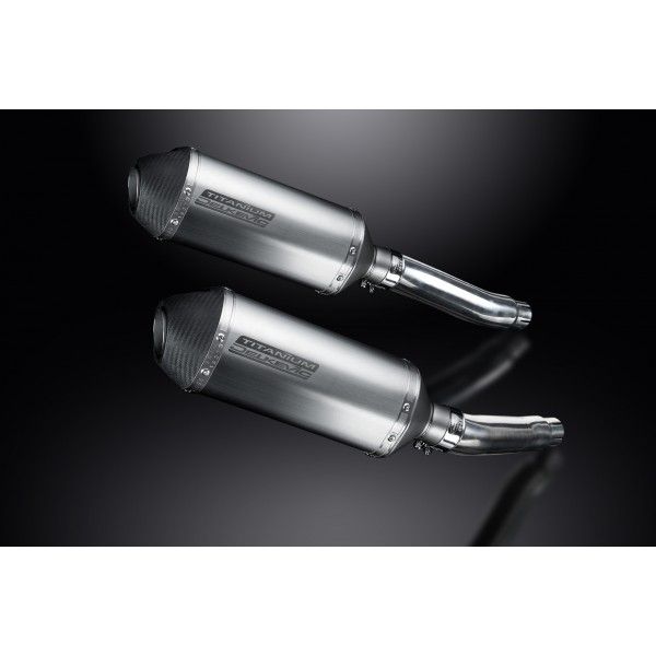 Delkevic slip-on kit X-Oval Titanium 260mm - TRX850 (1995-1999)