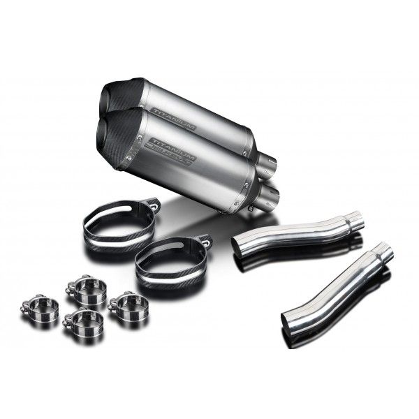 Delkevic slip-on kit X-Oval Titanium 260mm - TRX850 (1995-1999)