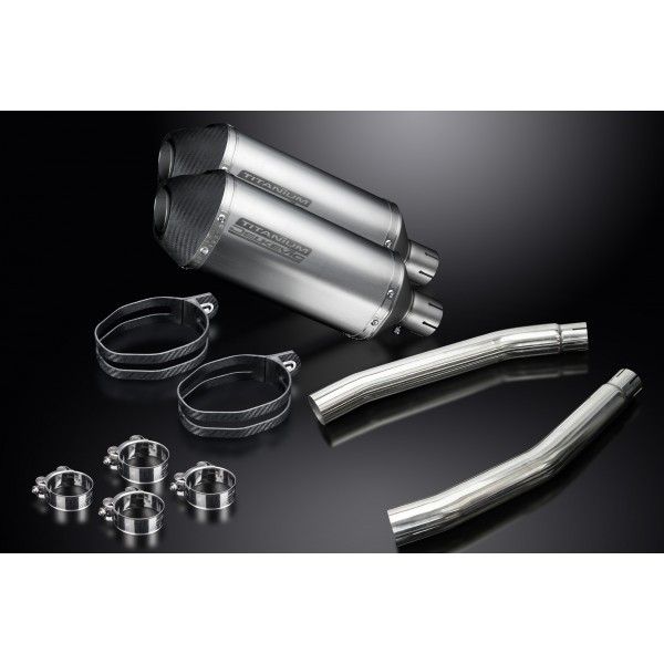 Delkevic slip-on kit X-Oval Titanium 260mm - GSX1300R HAYABUSA (2008-2019)