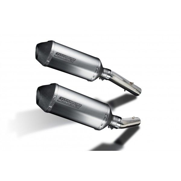 Delkevic slip-on kit X-Oval Titanium 260mm - TUONO1000R/ FACTORY (2006-2010)