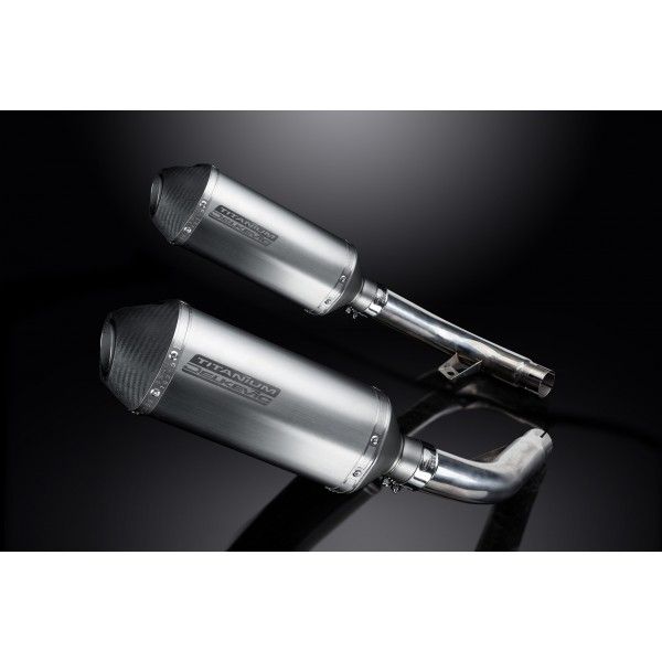 Delkevic slip-on kit X-Oval Titanium 260mm - CBF1000 (2006-2011)