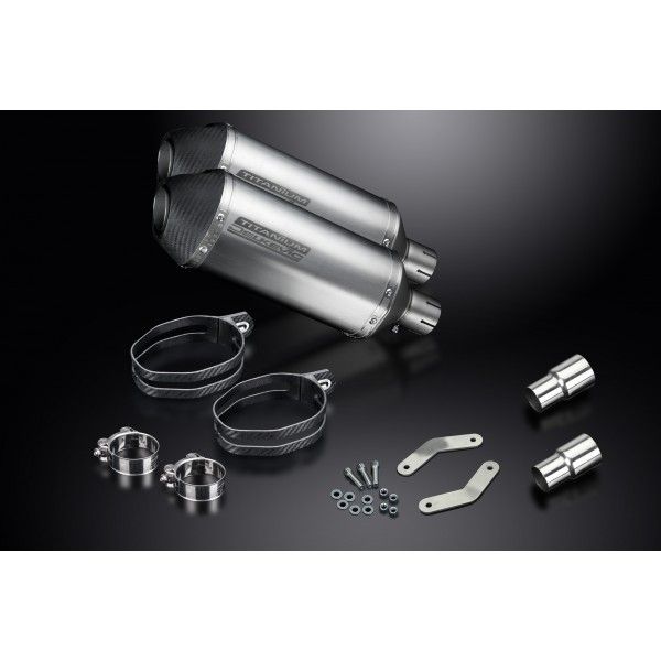 Delkevic slip-on kit X-Oval Titanium 260mm - Speed Triple 1050 (2011-2014)