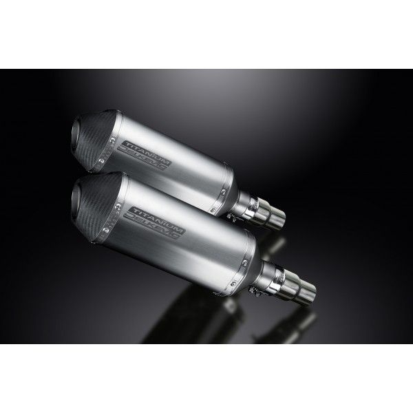 Delkevic slip-on kit X-Oval Titanium 260mm - Speed Triple R 1050 (2012-2016)