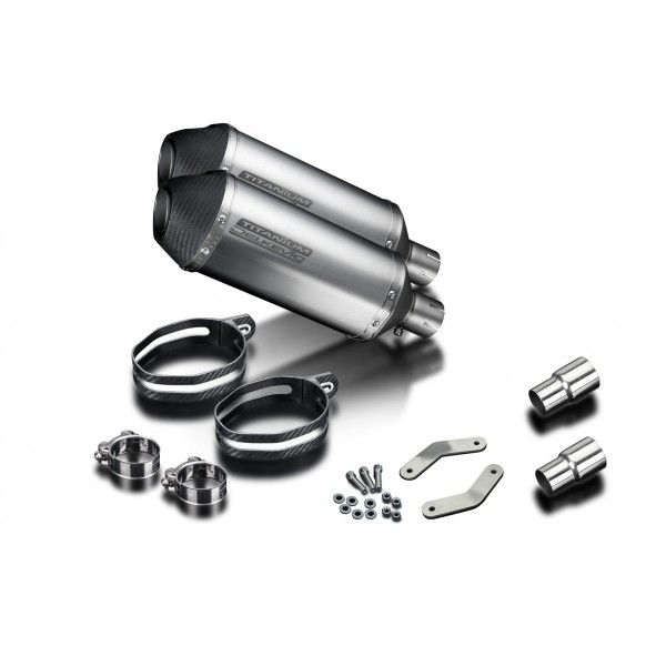 Delkevic slip-on kit X-Oval Titanium 260mm - Speed Triple R 1050 (2012-2016)