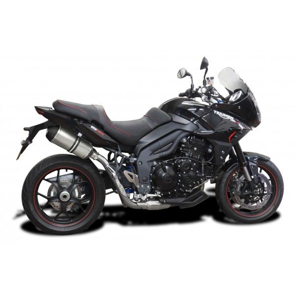 Delkevic slip-on kit X-Oval Titanium 260mm - Tiger Sport 1050 (2013-2017)