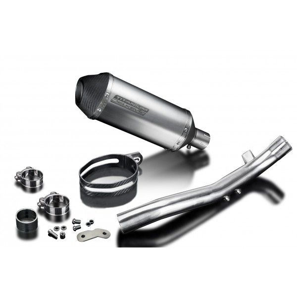 Delkevic slip-on kit X-Oval Titanium 260mm - Tiger Sport 1050 (2013-2017)