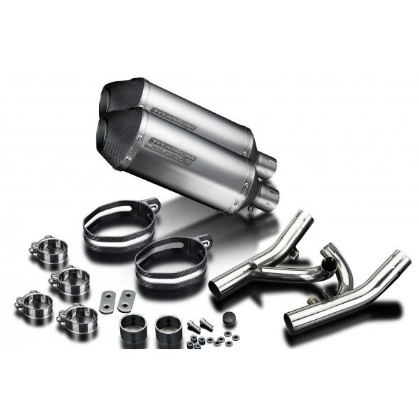 Delkevic slip-on kit X-Oval Titanium 260mm - V-Max 1700 (2009-2016)