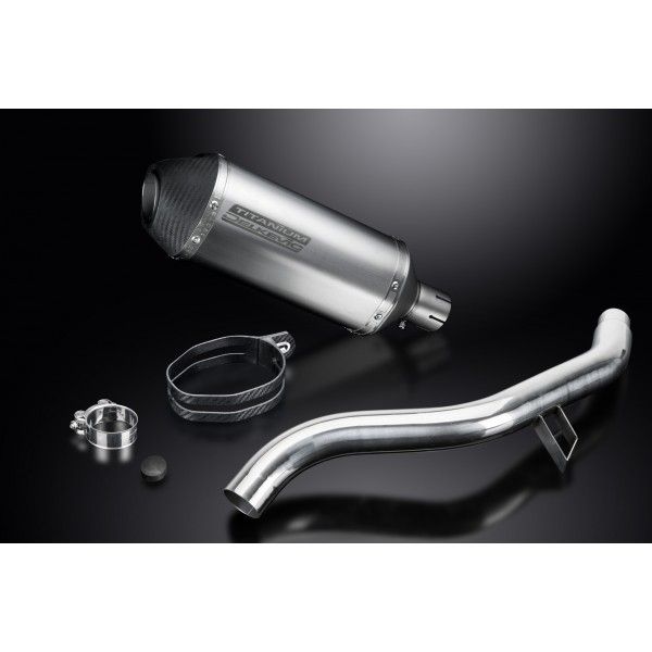 Delkevic slip-on kit X-Oval Titanium 260mm - Tiger Explorer 1200 (2012-2019)