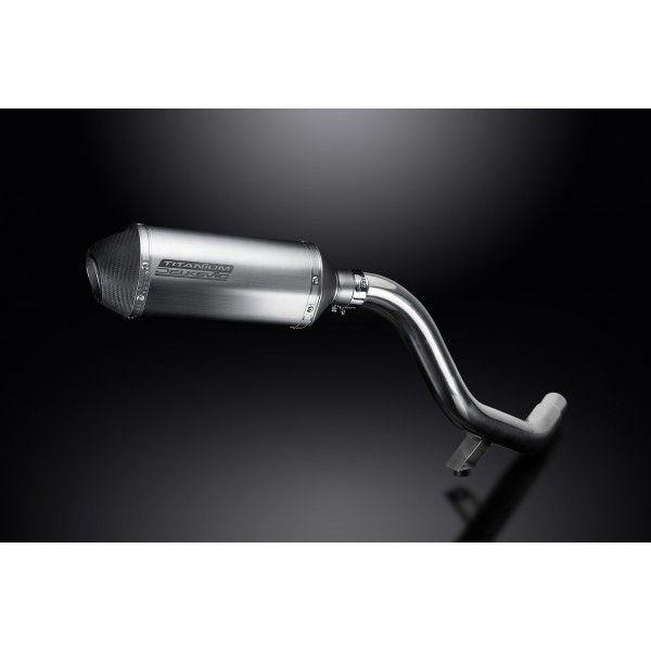 Delkevic slip-on kit X-Oval Titanium 260mm - Tiger Explorer 1200 (2012-2019)