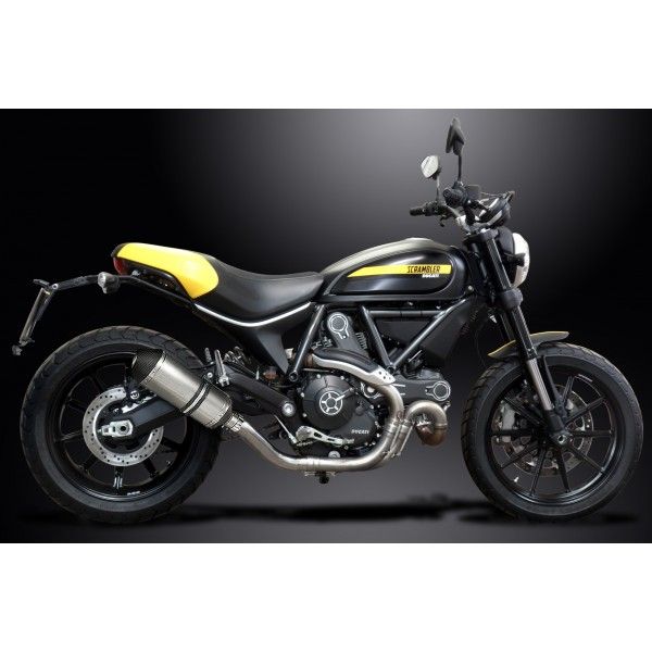 Delkevic slip-on kit X-Oval Titanium 260mm - SCRAMBLER FULL THROTTLE (2015-2016)