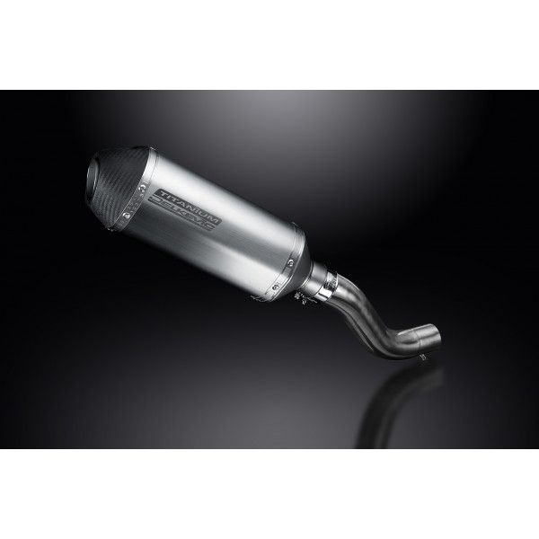 Delkevic slip-on kit X-Oval Titanium 260mm - SCRAMBLER FULL THROTTLE (2015-2016)