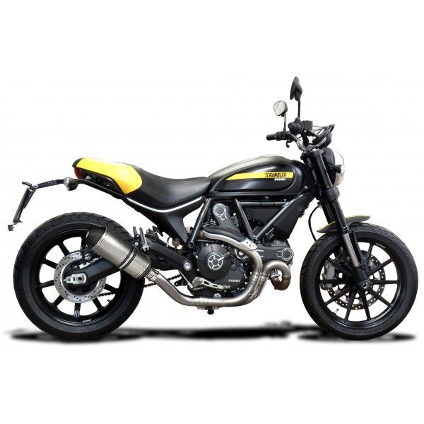 Delkevic slip-on kit X-Oval Titanium 260mm - SCRAMBLER FULL THROTTLE (2015-2016)