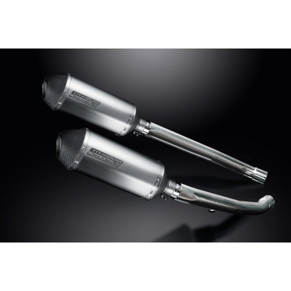 Delkevic slip-on kit X-Oval Titanium 260mm - ZZR1400 (2012-2020)