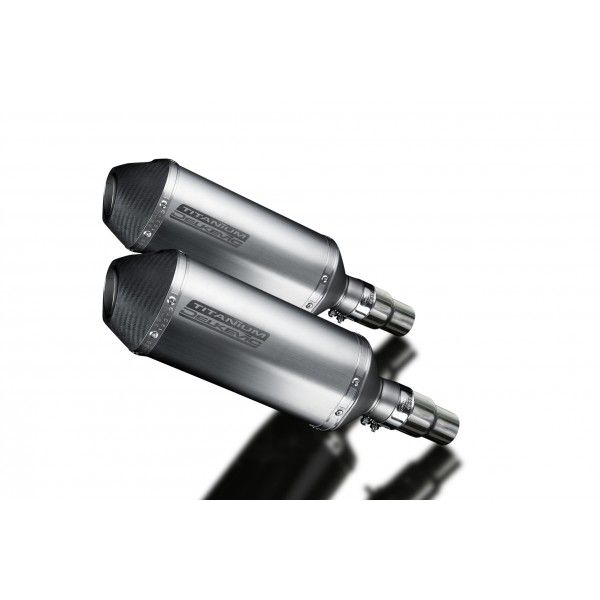 Delkevic slip-on kit X-Oval Titanium 260mm - Speed Triple 1050 (2005-2010)