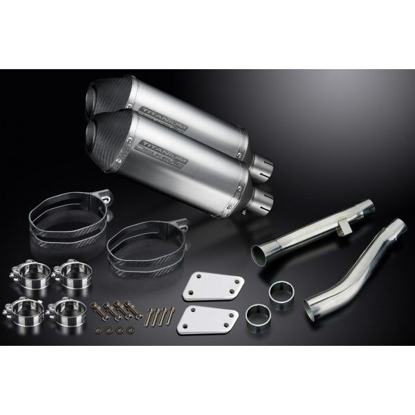 Delkevic slip-on kit X-Oval Titanium 260mm - XJR1300 (2004-2006)