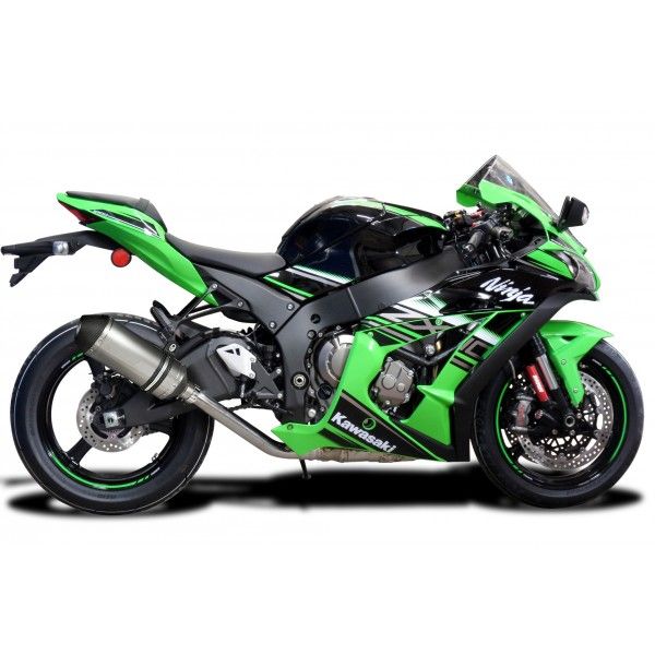 Delkevic slip-on kit X-Oval Titanium 260mm - ZX-10R (2016-2018)