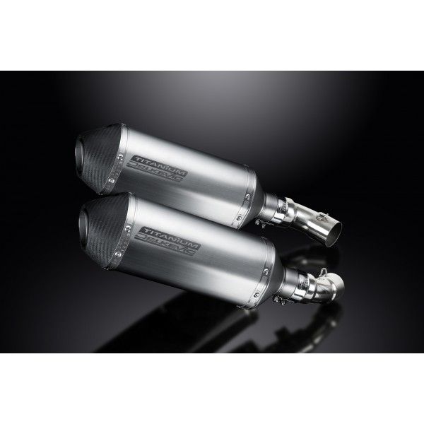 Delkevic slip-on kit X-Oval Titanium 260mm - Monster 696 (2008-2014)