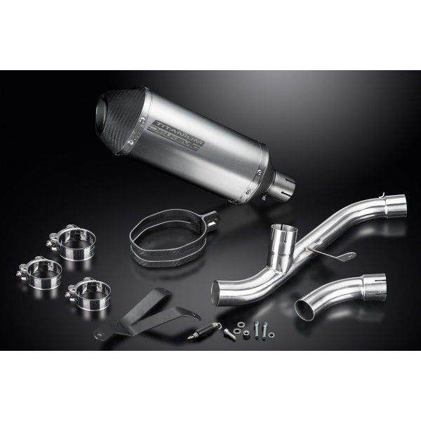 Delkevic slip-on kit X-Oval Titanium 260mm - SUPERSPORT 2017-2019