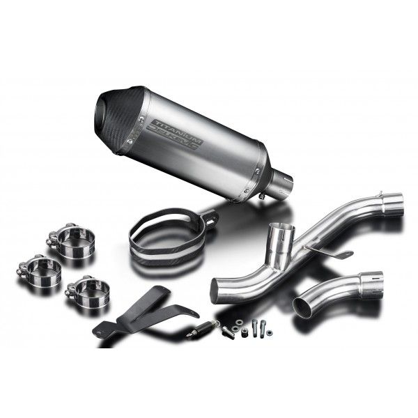 Delkevic slip-on kit X-Oval Titanium 260mm - SUPERSPORT 2017-2019