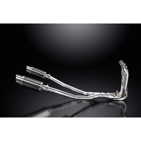 Delkevic volledig systeem Round Carbon 200mm - ZZR1400 (2008-2011)