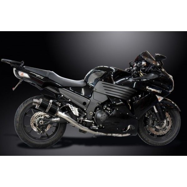 Delkevic volledig systeem Oval Carbon 225mm - ZZR1400 (2008-2011)