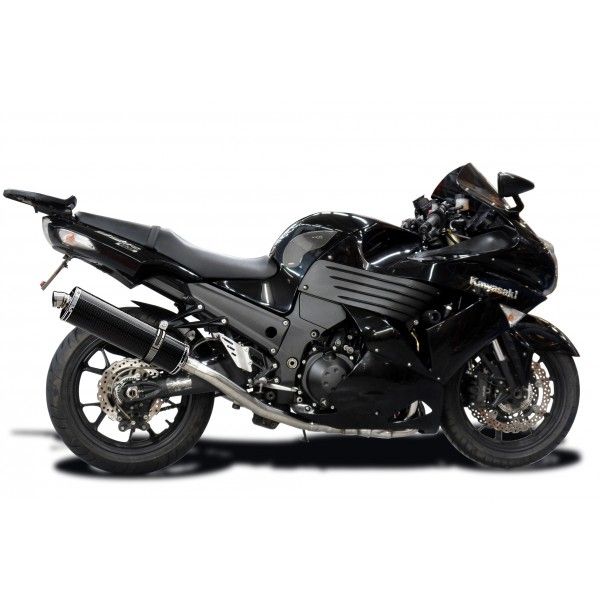 Delkevic volledig systeem Oval Carbon 450mm - ZZR1400 (2008-2011)