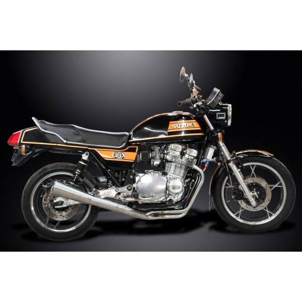 Delkevic volledig systeem Megaphone RVS 550mm - GSX1100E (1979-1981)