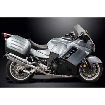Delkevic volledig systeem Oval RVS 450mm - GTR1400 (2007-2020)