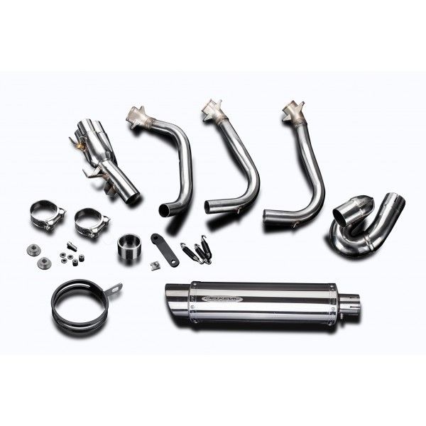 Delkevic volledig systeem Round RVS 350mm - Street Triple (2017-2020)