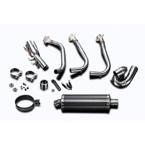 Delkevic volledig systeem Oval Carbon 350mm - Street Triple (2017-2020)