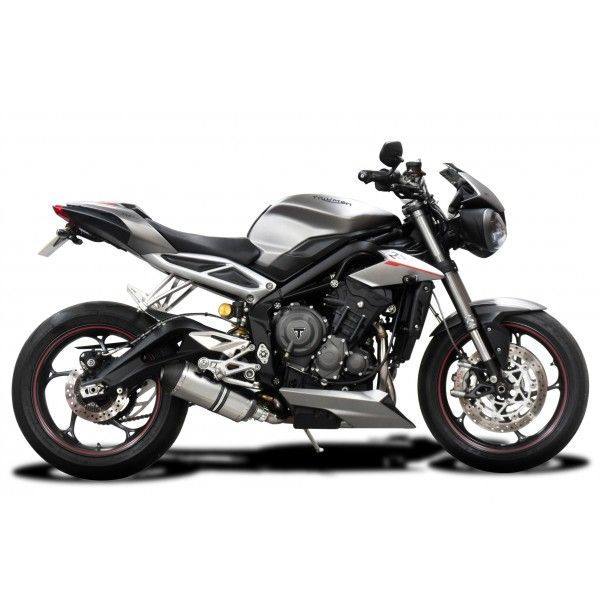 Delkevic volledig systeem X-Oval Titanium 260mm - Street Triple (2017-2020)