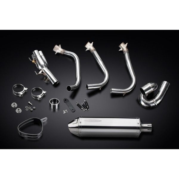 Delkevic volledig systeem Tri-Oval RVS 320mm - Street Triple (2017-2020)