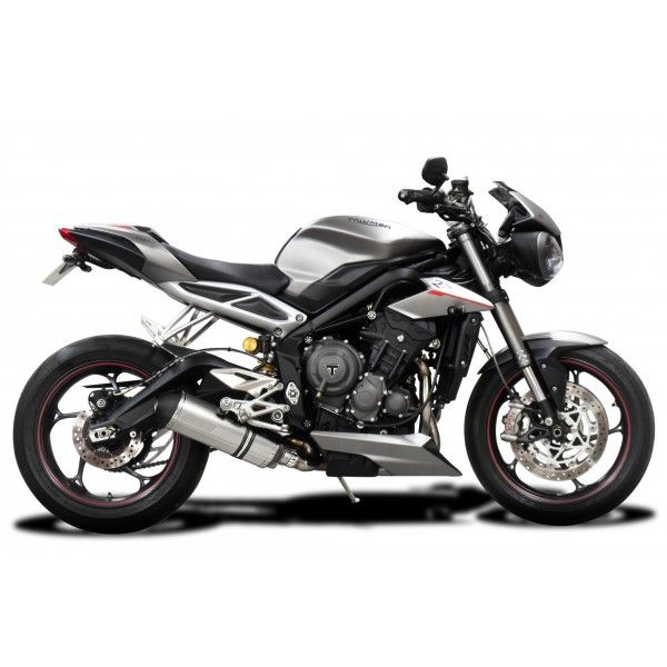 Delkevic volledig systeem X-Oval Titanium 343mm - Street Triple (2017-2020)