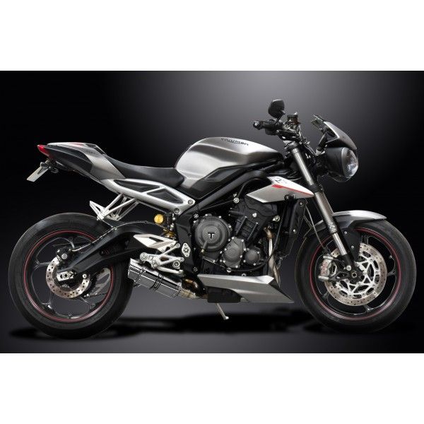 Delkevic volledig systeem Round RVS 200mm - Street Triple (2017-2020)