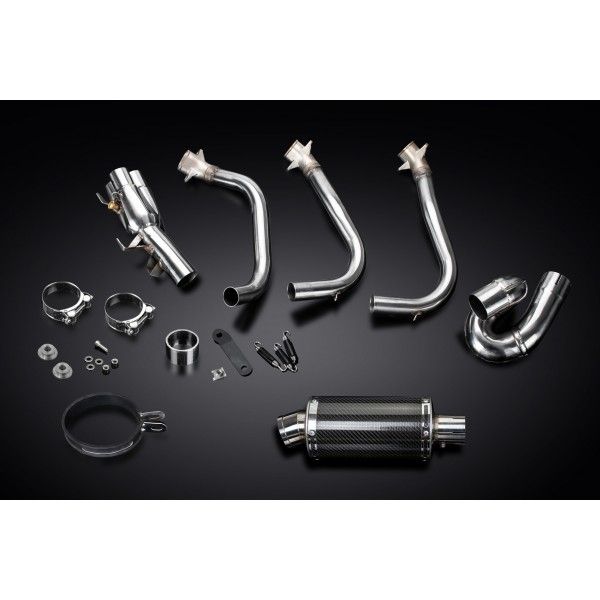 Delkevic volledig systeem Oval Carbon 225mm - Street Triple (2017-2020)