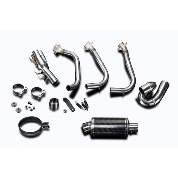 Delkevic volledig systeem Oval Carbon 225mm - Street Triple (2017-2020)