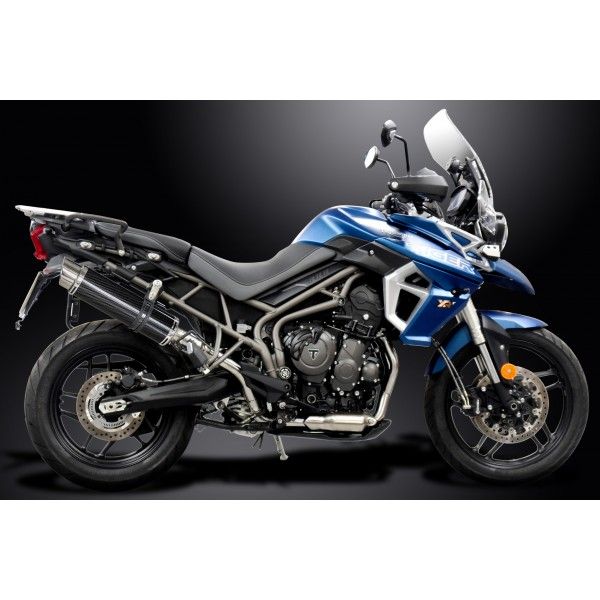 Delkevic volledig systeem Round Carbon 350mm - Tiger 800 2010-2019