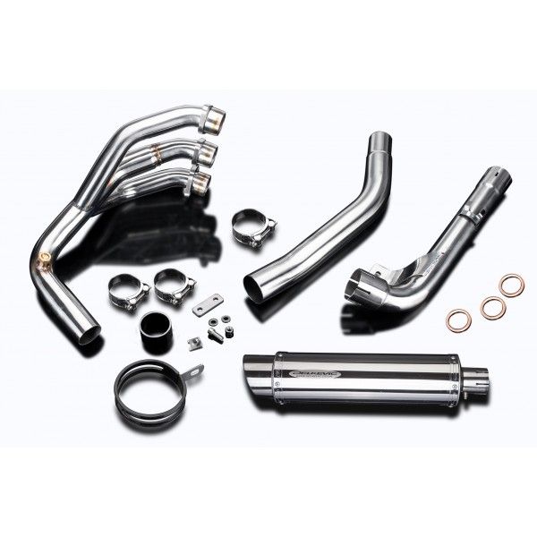 Delkevic volledig systeem Round RVS 350mm - Tiger 800 2010-2019