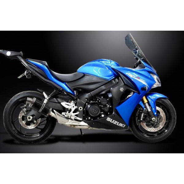 Delkevic volledig systeem Oval Carbon 225mm - GSX-S1000F (2015-2020)