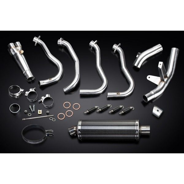 Delkevic volledig systeem Oval Carbon 350mm - GSX-S1000F (2015-2020)